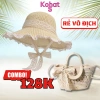 Combo Set Túi + Nón Đi Biển KAHATS Chống Nắng Vành Rộng Phối Ren M22T10 - Giá chỉ 128k 10