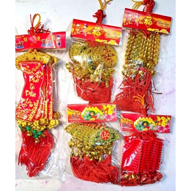 Combo sỉ 50-100 dây liễn khánh treo mai đào Tết 2.026 – 10 mẫu, giá chỉ 135.000₫
