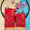 Combo Sỉ 60 Cái Bao Lì Xì Nhung Ánh Kim 3D Mẫu Mới 2.026 Giấy Đẹp In Sắc Nét 26k 3