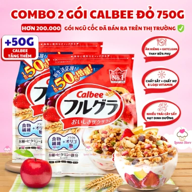 Combo Siêu Hời Ngũ Cốc Calbee Granola Đỏ Nhật 700g – Ăn Kiêng Giảm Cân, Mix Sữa Chua Trái Cây, Giá 371.000 VND 9 Combo Siêu Hời Ngũ Cốc Calbee Granola Đỏ Nhật 700g – Ăn Kiêng Giảm Cân, Mix Sữa Chua Trái Cây, Giá 371.000 VND 9