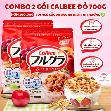 Combo Siêu Hời Ngũ Cốc Calbee Granola Đỏ Nhật 700g – Ăn Kiêng Giảm Cân, Mix Sữa Chua Trái Cây, Giá 371.000 VND 10 Combo Siêu Hời Ngũ Cốc Calbee Granola Đỏ Nhật 700g – Ăn Kiêng Giảm Cân, Mix Sữa Chua Trái Cây, Giá 371.000 VND 10