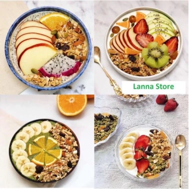 Combo Siêu Hời Ngũ Cốc Calbee Nâu Chocolate Crunch & Banana 550g - Ăn Kiêng Giảm Cân, Ăn Sáng 2 Gói (Lanna Store) 3