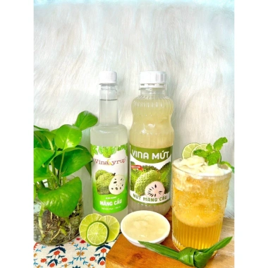 Combo Sinh Tố Măng Cầu Vina 1L + Siro Syrup 750ml Dùng làm Trà, Giá chỉ 49.000₫ Combo Sinh Tố Măng Cầu Vina 1L + Siro Syrup 750ml Dùng làm Trà, Giá chỉ 49.000₫