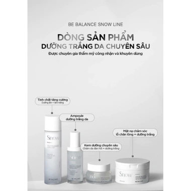 Combo Snow Line 2 sản phẩm dưỡng sáng da chuyên sâu - Giá ưu đãi 1.260.000₫ - Bebalance 2