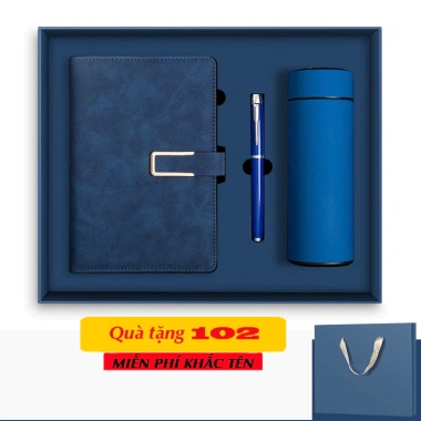 Combo Sổ Bình Bút - Bộ quà tặng sét sổ khắc tên + bình giữ nhiệt, quà ý nghĩa 308.750 VND