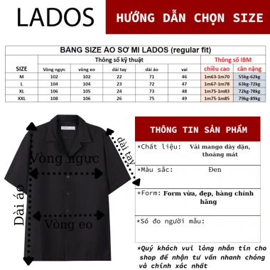 Combo sơ mi cổ vest 8.109 + quần short đùi 4.099 chất mango trẻ trung LADOS-7.118 mát mẻ chống nhăn - Giá chỉ 235k 8