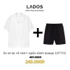 Combo sơ mi lụa chéo cổ vest 8.117 + quần short đùi 4.099 chất mango trẻ LADOS-7.152 - giá chỉ 235.000, mát mẻ mùa hè 9