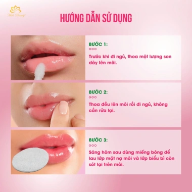 Combo Son Dưỡng Lựu Đỏ 10g + Mặt Nạ Ủ Môi 10g - Giảm Thâm, Hồng Môi, Tặng Cọ 5