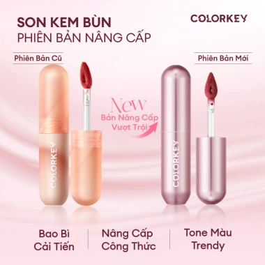 Combo Son Kem Bùn COLORKEY 2g - Mềm Mịn, Dễ Tán, Che Vân Môi, Giá 418.000 VND