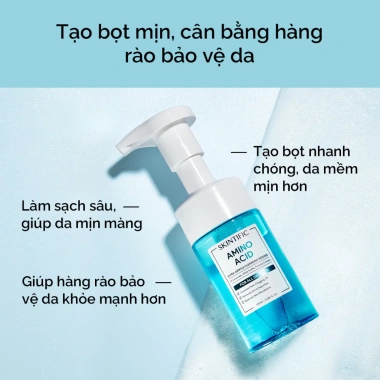 Combo Sữa rửa mặt tạo bọt Amino Acid 100ml + Kem dưỡng Ceramide SKINTIFIC 30g – Da sạch nhẹ, khỏe mạnh, Giá 159.000₫ 4 Combo Sữa rửa mặt tạo bọt Amino Acid 100ml + Kem dưỡng Ceramide SKINTIFIC 30g – Da sạch nhẹ, khỏe mạnh, Giá 159.000₫ 4