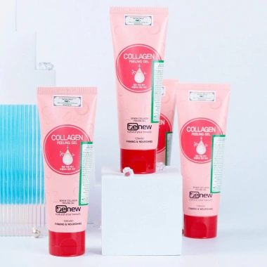Combo Sữa Rửa Mặt + Tẩy Da Chết Collagen Trắng Mịn Da BENEW PELING GEL Hàn Quốc 120ml - Giá chỉ 79.000 VND