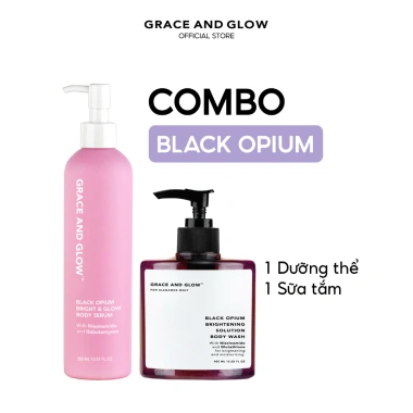 Combo sữa tắm Grace and Glow Black Opium và sữa dưỡng Bright and Glow chỉ 263.620 VND Hà Nội