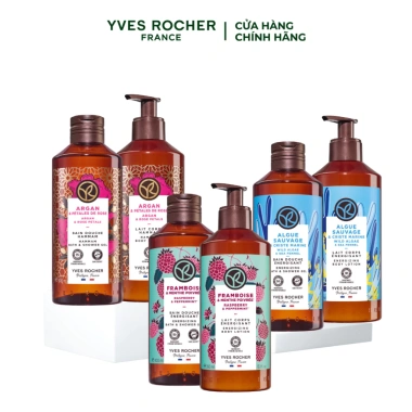 Combo sữa tắm & sữa dưỡng thể Yves Rocher thiên nhiên 400ml/390ml - Giảm giá, nhiều mùi