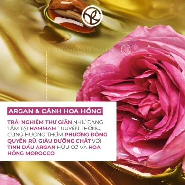 Combo sữa tắm và sữa dưỡng thể Yves Rocher hương hoa hồng và tinh dầu Argan 400ml 390ml giá ưu đãi 510k 7