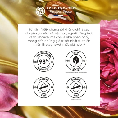 Combo sữa tắm và sữa dưỡng thể Yves Rocher hương hoa hồng và tinh dầu Argan 400ml 390ml giá ưu đãi 510k 8