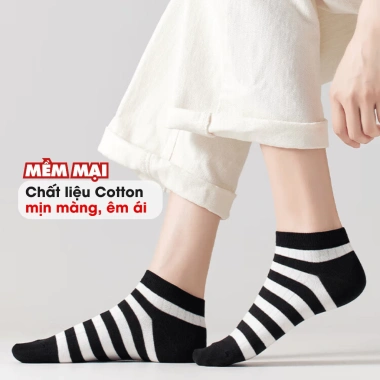 Combo Tất Cổ Thấp Cotton Mềm Thoáng Khí + Set Vớ Nam Nữ Co Giãn Thoải Mái AMYBRA T697 - Giá chỉ 42.000 VND 3 Combo Tất Cổ Thấp Cotton Mềm Thoáng Khí + Set Vớ Nam Nữ Co Giãn Thoải Mái AMYBRA T697 - Giá chỉ 42.000 VND 3
