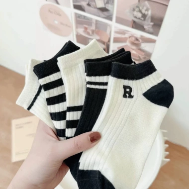 Combo Tất Cổ Thấp Cotton Mềm Thoáng Khí + Set Vớ Nam Nữ Co Giãn Thoải Mái AMYBRA T697 - Giá chỉ 42.000 VND