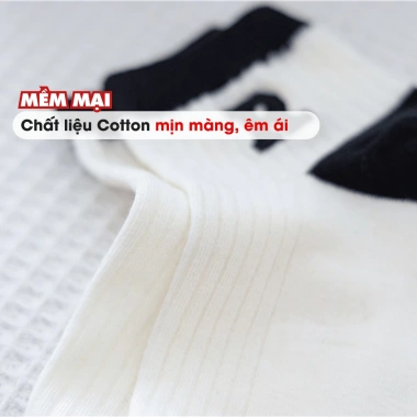 Combo Tất Cổ Thấp Cotton Mềm Thoáng Khí + Set Vớ Nam Nữ Co Giãn Thoải Mái AMYBRA T697 - Giá chỉ 42.000 VND