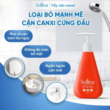 Combo Tẩy Dầu Mỡ & Cặn Canxi Sollina 300ml - Giải pháp sạch vết dầu mỡ, cặn canxi, giá chỉ 175.000₫ 5