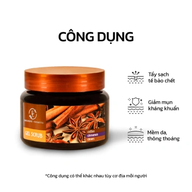 Combo Tẩy Tế Bào EC Body Quế Hồi Cà Phê 380g + Mặt Cafe 150g - Da Trắng Sáng Mịn Màng, Giá 199k 8