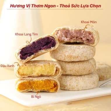 Combo Tết An Khang - Bánh Lúa Mì Nguyên Cám, Bánh Nướng Tứ Vị Không Đường, Ăn Vặt Healthy, Giá Ưu Đãi 69k