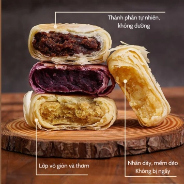Combo Tết An Khang - Bánh Lúa Mì Nguyên Cám, Bánh Nướng Tứ Vị Không Đường, Ăn Vặt Healthy, Giá Ưu Đãi 69k