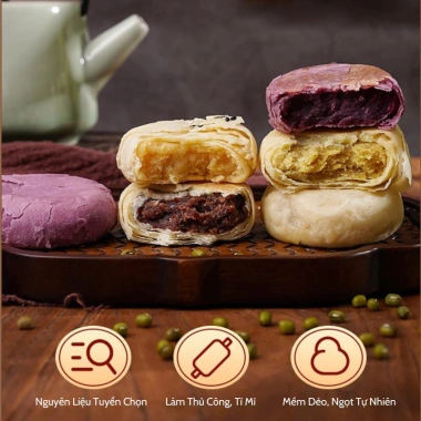 Combo Tết An Khang - Bánh Lúa Mì Nguyên Cám, Bánh Nướng Tứ Vị Không Đường, Ăn Vặt Healthy, Giá Ưu Đãi 69k