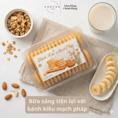 Combo Tết Bánh Kiều Mạch Pháp, Đậu Xanh Hạt Dẻ, Lúa Mì Nguyên Cám – Thơm Ngon, Healthy, Ít Calo 320k