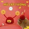 Combo Tết chó mèo: Mũ vòng len hình lân + vòng cổ tết đủ size - 49.000 VND 4