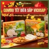 Combo Tết Dừa Sáp Vicosap - Mứt Dừa Sáp 230g + Kẹo Dừa Sáp 180g - Giá ưu đãi 461k