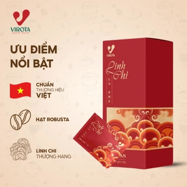 Combo Tết Khỏe Cà phê Linh Chi hòa tan 4in1 - Tặng Cascara - Giá chỉ 156.000 VND