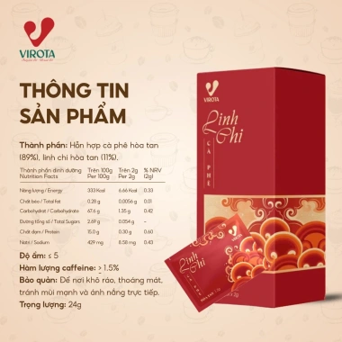 Combo Tết Khỏe Cà phê Linh Chi hòa tan 4in1 - Tặng Cascara - Giá chỉ 156.000 VND