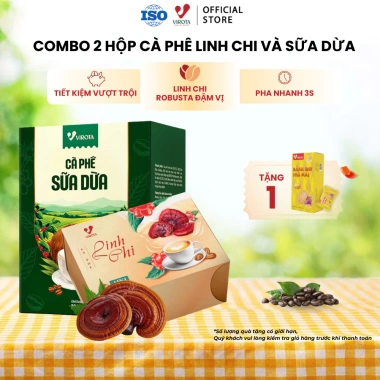 Combo Tết Ngọt Cà phê Linh Chi 4in1 + Sữa dừa, tặng hộp Cascara hòa tan 132.5k