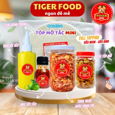 Combo Tết Sum Vầy - Bánh tráng phơi sương Tiger Food: 6 món Công Chúa + 3 món Béo, Muối Ruốc Hành Phi, Giá chỉ 73.800₫ 10