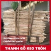 Combo thanh gỗ tròn 3cm x 60cm, lõi bóc keo, làm giàn keo trang trí sân vườn - 58.000 VND 2