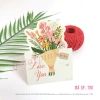 Combo thiệp quà tặng 3D hoa kt 9.5x7cm - Thiệp chúc mừng, giá chỉ 25.000đ 6