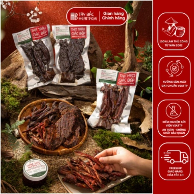 Combo thịt heo & trâu gác bếp Tây Bắc Heritage TB11 - Hun khói 2 món, chỉ 369k