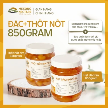 Combo Thốt Nốt Rim 850g + Đác Rim 850g CÔ BA - Topping ăn vặt, tea chỉ 249.000đ
