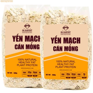 Combo Tiết Kiệm 1kg Yến Mạch Cán Dẹt 0.9mm DK Harvest Nhập Khẩu Úc - Ngũ Cốc Dinh Dưỡng Hỗ Trợ Giảm Cân Giá 89.000 VND 9 Combo Tiết Kiệm 1kg Yến Mạch Cán Dẹt 0.9mm DK Harvest Nhập Khẩu Úc - Ngũ Cốc Dinh Dưỡng Hỗ Trợ Giảm Cân Giá 89.000 VND 9
