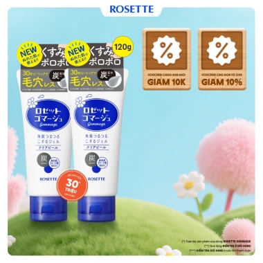 Combo Tiết Kiệm 2 Tẩy Tế Bào Chết Rosette 120g - Da mịn màng, giá chỉ 248.000đ