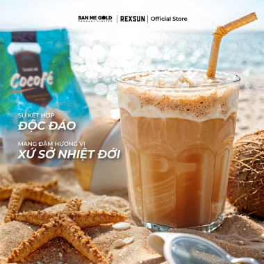 Combo Tiết Kiệm 2 Túi Cà Phê Sữa Dừa Cocofe 60 Gói 3in1 Hòa Tan Chính Hãng Ban Me Gold - Rexsun 185k