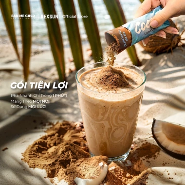 Combo Tiết Kiệm 2 Túi Cà Phê Sữa Dừa Cocofe 60 Gói 3in1 Hòa Tan Chính Hãng Ban Me Gold - Rexsun 185k