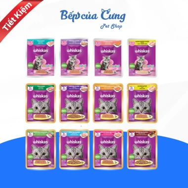 Combo Tiết Kiệm 28-56 Gói Pate WHISKAS 80G Mèo Thơm Ngon Dinh Dưỡng Hàng Ngày - Bếp Của Cưng 395k 2