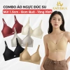Combo Tiết Kiệm Áo Ngực Nữ Không Gọng Đúc Su, Đệm 1.5cm Chống Chảy Xệ AMYBRA A1.289 232k