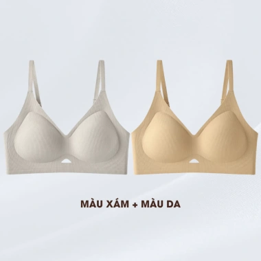 Combo Tiết Kiệm Áo Ngực Nữ Không Gọng Đúc Su, Đệm 1.5cm Chống Chảy Xệ AMYBRA A1.289 232k