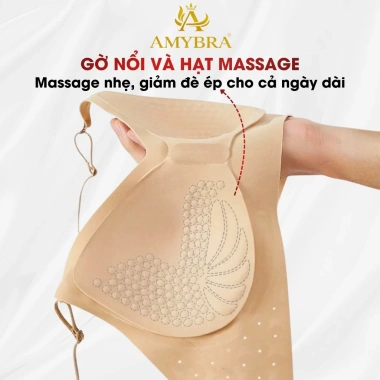 Combo Tiết Kiệm Áo Ngực Nữ Su Dây Mảnh Hở Lưng, Set Áo Lót Không Gọng Tàng Hình AMYBRA A925 Giá 234k