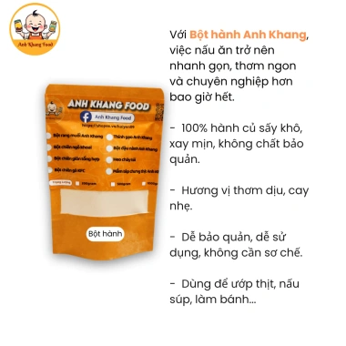 Combo Tiết kiệm Bột Rang muối 250g và Bột Hành 50g - Giòn thơm, hoàn hảo cho món rang muối, chỉ 105.500₫