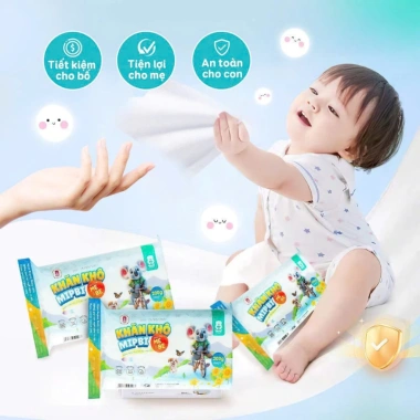 Combo Tiết Kiệm Khăn Khô Đa Năng MIPBI Bé Mẫu Mới - Giá Ưu Đãi 75.000đ 3 Combo Tiết Kiệm Khăn Khô Đa Năng MIPBI Bé Mẫu Mới - Giá Ưu Đãi 75.000đ 3