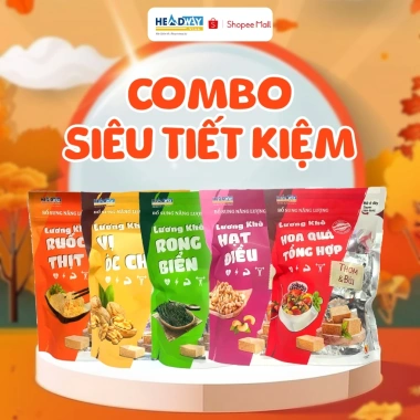Combo Tiết Kiệm Mix Óc Chó, Hạt ĐIều, Rong Biển – Bổ Năng Lượng 78.750 VND