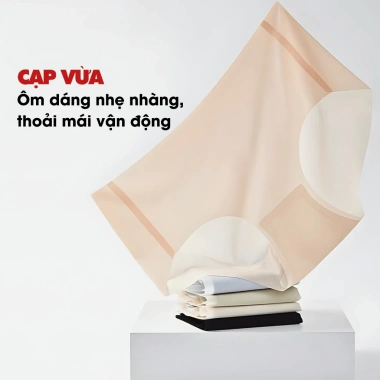 Combo Tiết Kiệm Quần Lót Nữ Su Siêu Mỏng Tàng Hình + Set Quần Chip Kháng Khuẩn AMYBRA L166 - Giá 80.000₫